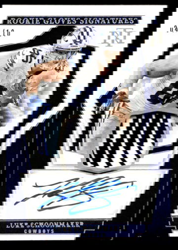 2023 Panini National Treasures LUKE SCHOONMAKER Rookie Gloves Signatures /10