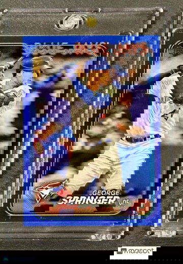 2024 Topps Series 1 George Springer #72 Royal Blue Parallel Blue Jays