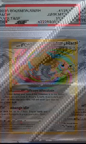 2020 Pokemon Jirachi Vivid Voltage 119 PSA 10 Gem-Mint