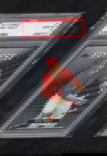 2013 Finest #1 Mike Trout PSA 10 GEM MINT