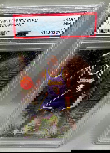 1996-97 Fleer Metal #181 Kobe Bryant Lakers HOF Rookie RC PSA 7