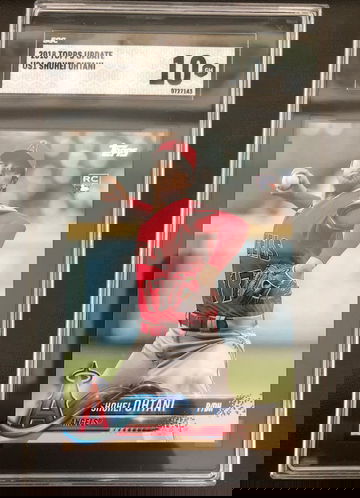 2018 TOPPS UPDATE SHOHEI OHTANI ROOKIE SGC 10 GEM MINT #US1 ANGELS