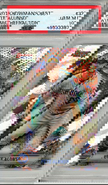 Pete Alonso 2019 Topps Bowman's Best #32 Atomic Refractor PSA 10 Rookie RC! 3387