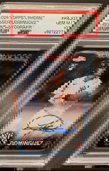 2024 Topps Chrome Jasson Dominguez Auto PSA 10