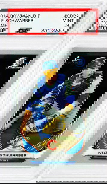 2014 Kyle Schwarber Bowman Draft Picks  Chrome  #CDP2 PSA 9