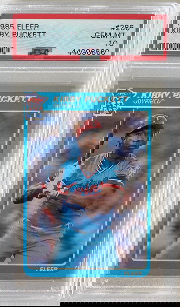 Kirby Puckett 1985 Fleer RC PSA 10