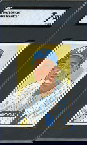 1951 Bowman Sam Mele SGC 7 NM