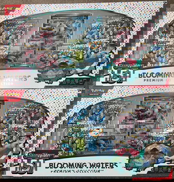 Lot of 2 Pokémon Scarlet & Violet 151 Blooming Waters Premium Collection Box Factory Sealed