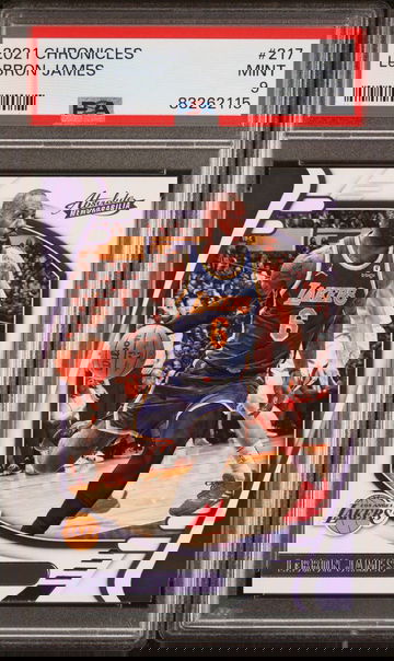 2021 Panini Chronicles LeBron James #217 Basketball Card - PSA 9 Mint. Freshly Graded!