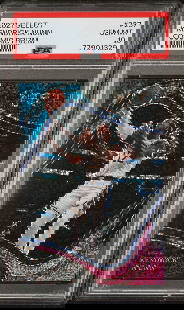 2021 Select #237 Kendrick Nunn Cosmic Prizm PSA 10