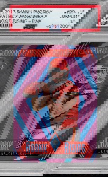 2017 PANINI PHOENIX PATRICK MAHOMES II ROOKIE RISING PINK /199