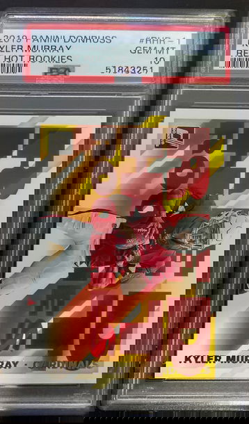 2019 donruss red hot rookies kyler murray psa 10 , pop 5! 