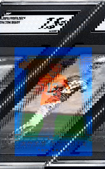 2000 Upper Deck #254 Tom Brady SGC 7.5 Rookie RC