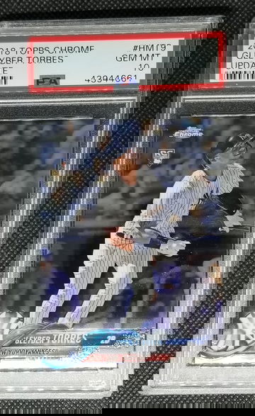 2018 Topps Chrome Gleyber Torres Update RC