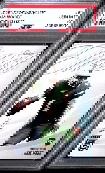 2025 Donruss Elite CAM WARD Rookie Elitist /799 Rookie RC #8 PSA 10 