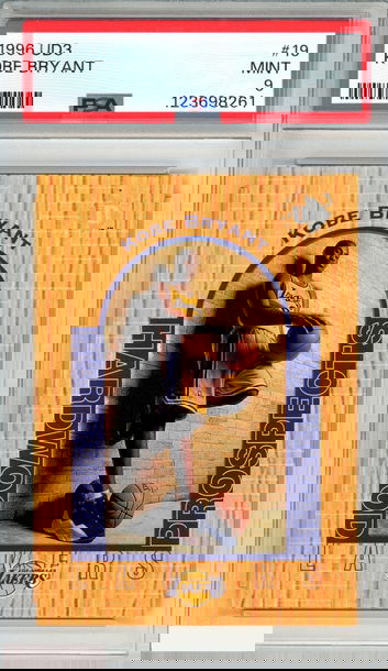 1996 UD3 KOBE BRYANT #19 ROOKIE RC LOS ANGELES LAKERS HOF PSA 9 MINT