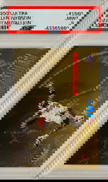 2000-01 Ultra Allen Iverson Gold Medallion PSA 9