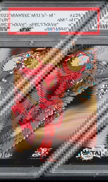 2022 Marvel Metal Spiderman SP DR Spectacular Rave PSA 8 Z24