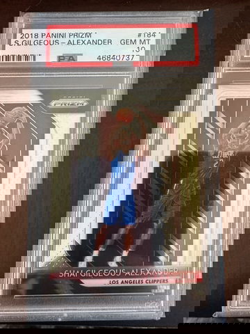 Prizm Shai Gilgeous Alexander Rookie Card PSA 10 HOT!