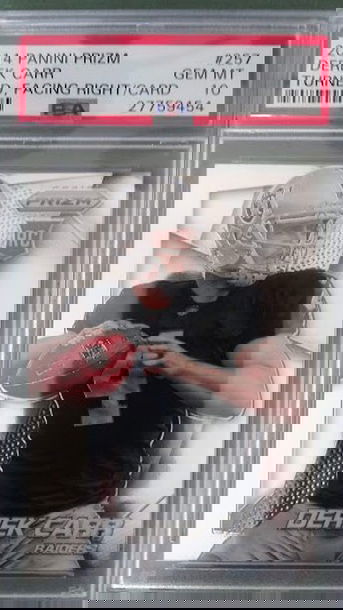 Derek Carr 2014 Prizm RC Rookie PSA 10