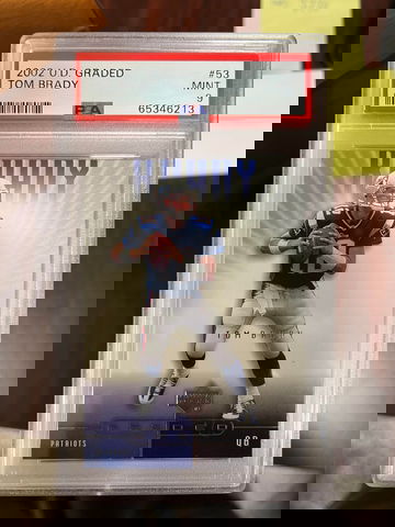 2002 Upper Deck Graded Tom Brady PSA 9