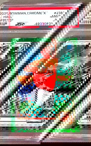 D.L. Hall 2020 Bowman Chrome X PSA9 02/31