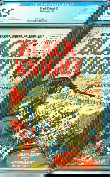 Black Knight #2 (1955) CGC 3.5 -- Stan Lee & Joe Maneely cover; Atlas series