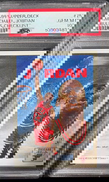1991 Upper Deck Michael Jordan Checklist #75 PSA 10 GEM MINT