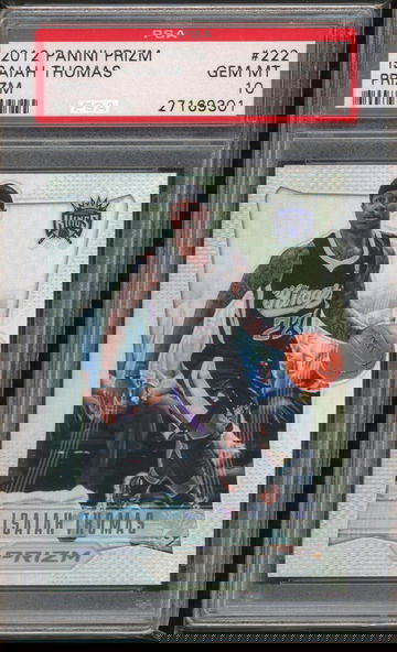 2012 Panini Prizm Isaiah Thomas Prizm Silver Refractor PSA 10