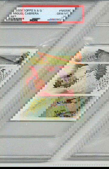 2009 TOPPS ALLEN & GINTER N43 #N43MC MIGUEL CABRERA TIGERS PSA 10