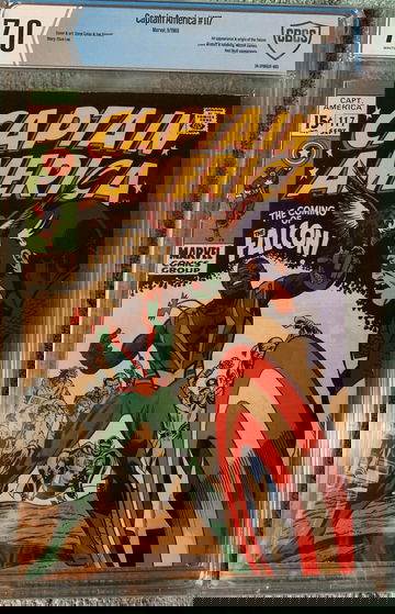 CAPTAIN AMERICA #117 - 1ST FALCON 7.0 WHITE PGS!!