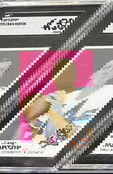 1969 Topps Football Craig Morton #235 SGC Graded Slab Cowboys Broncos NFL QB