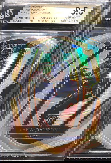 2018 Select Prizm Silver #149 Lamar Jackson BGS 9.5