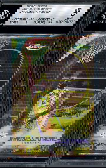 2000 Finest Gold Refractor Shaquille O'Neal /100 BGS 9 MINT