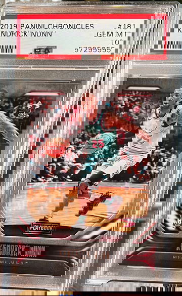 2019-20 Panini Chronicles Playbook Kendrick Nunn #181 PSA 10 GEM MT Rookie RC