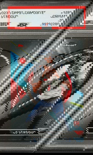 CJ Stroud 2023 Topps Finest Rookie NFL #189 Football Card PSA 10 Gem Mint