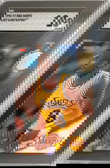 1996 NBA Hoops Kobe Bryant RC SGC 10