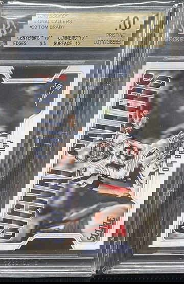 TOM BRADY 2018 Score Signal Callers SP Insert BGS 10 PRISTINE 1/1 Pop