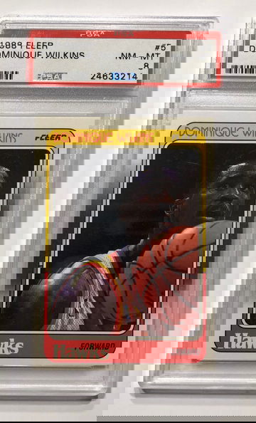 1988 Fleer Dominique Wilkins PSA 8 #5