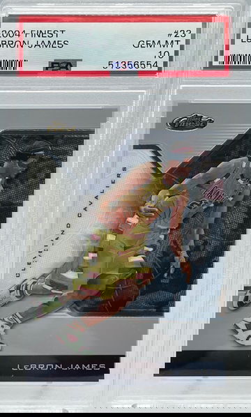 2004 Topps Finest Lebron James PSA 10 Gem Mint