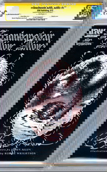 FRANKENSTEIN ALIVE ALIVE! #1 CGC-SS 9.8 SIGNED WRIGHTSON RETAILER INCENTIVE 2012