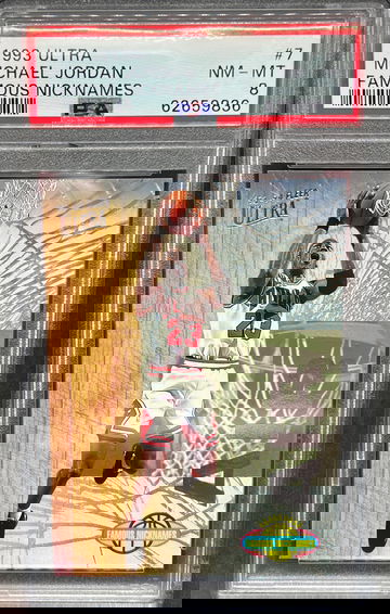 1993 Ultra Michael Jordan Famous Nicknames Air PSA 8