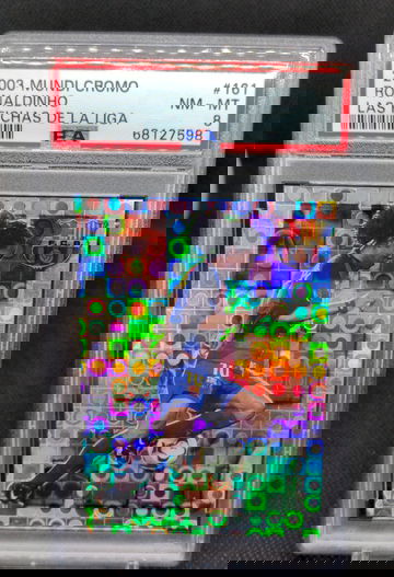 2003 Mundicromo Las Fichas De La Liga El Crack #161 Ronaldinho PSA 8