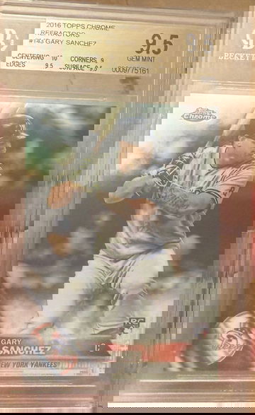 2016 Topps Chrome Gary Sanchez Refractor Rookie BGS 9.5