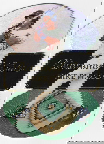 1997 FLAIR SHOWCASE DIAMOND CUTS # 12 OF 20 MIKE PIAZZA HOF