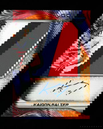 2024 Bowman U Best Kaidon Salter Rookie Patch Auto Orange Liberty 39/49 #PJA-KS