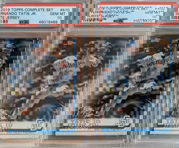 (2) 2019 Topps Series 2 Fernando Tatis Jr. 410 Complete Set PSA 10
