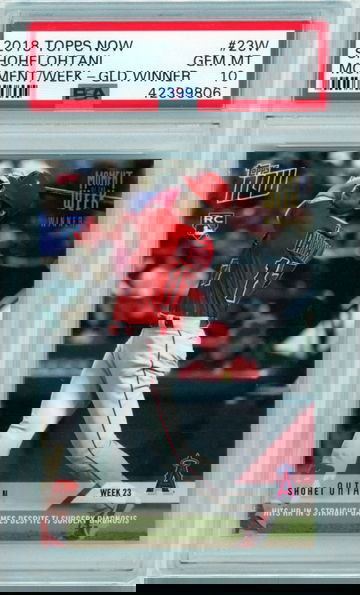 2018 Topps Now #23W Shohei Ohtani Moment/Week-Gold Winner PSA 10 GEM MINT!