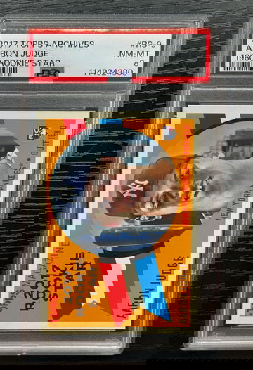 2017 Topps Archives Aaron Judge RC 1960 Rookie Star PSA 8