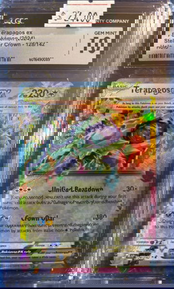 2024 Pokémon Terapagos ex Stellar Crown 128/142 CGC 10 Gem Mint